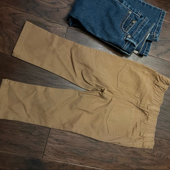 Boys 2T pants bundle khaki blue jeans denim - Picture 5 of 6